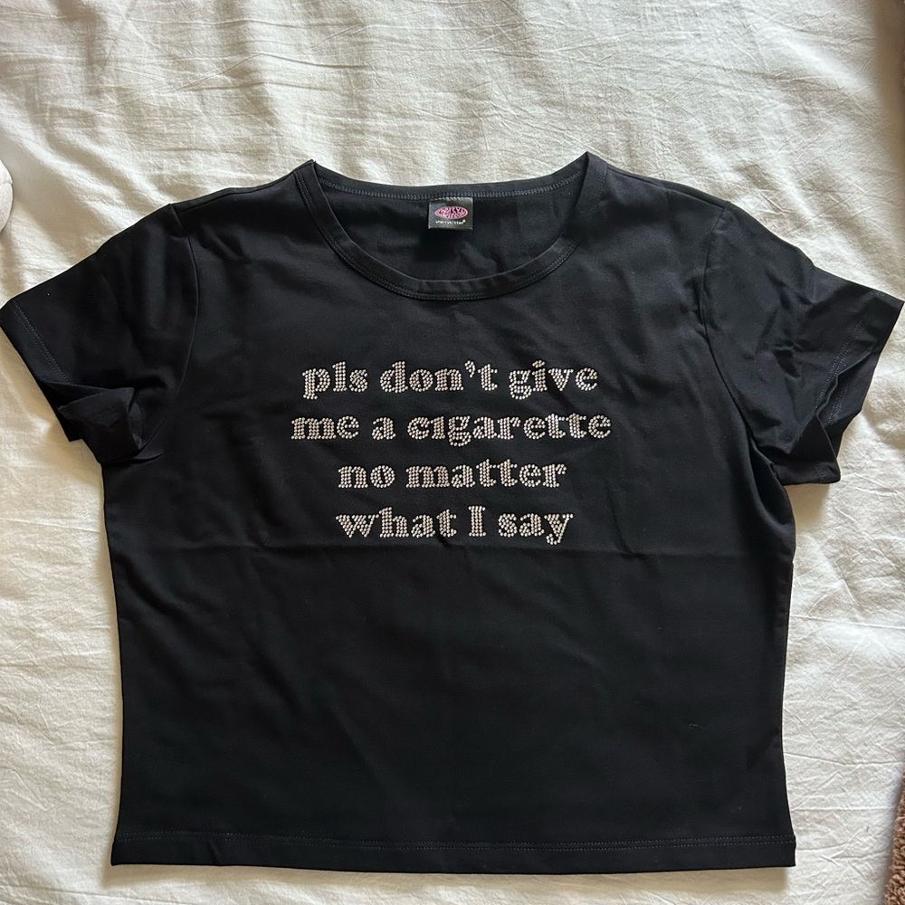 Funny bedazzled shirt